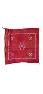 Cactus Silk Sabra Cushion - Red (50 x 50cm)