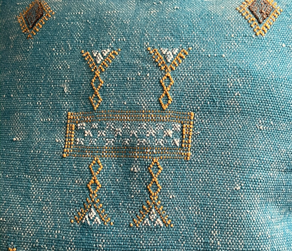 Cactus Silk Sabra Cushions - Blue (50 x 50cm)