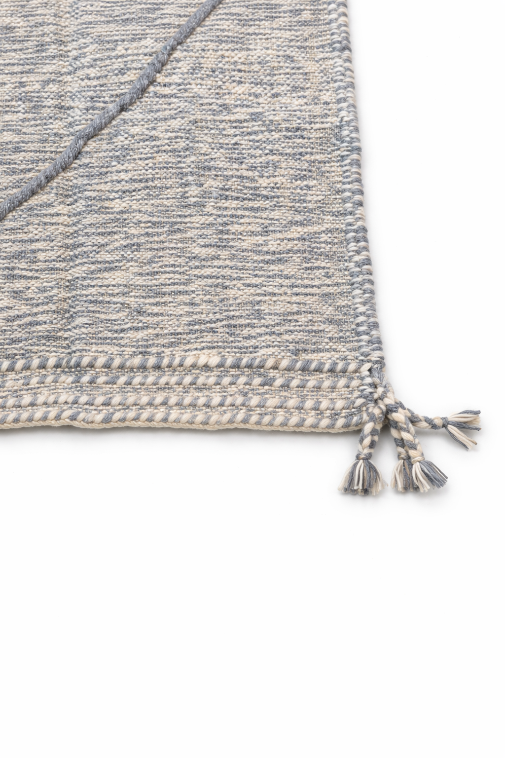 Moroccan Kilim runner - Grey 260cm x 65cm