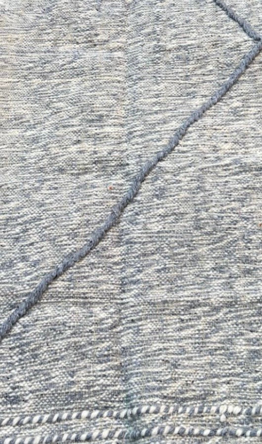 Moroccan Kilim runner - Grey 260cm x 65cm
