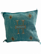 Cactus Silk Sabra Cushions - Blue (50 x 50cm)